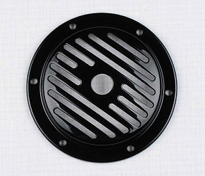 Electric horn cover d107mm - black (Jawa CZ 125 175 250 350 Kyvacka) / 