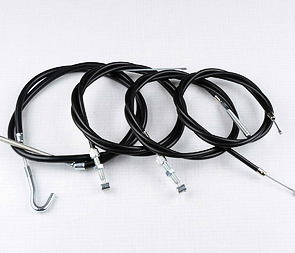 Bowden cable set with adjustment - sport gas (Jawa Kyvacka) / 