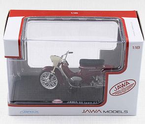 1:18 scale model Jawa 50 Pionyr type 21 - RED / 