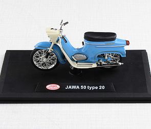 1:18 scale model Jawa 50 Pionyr type 20 - BLUE / 