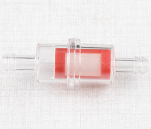 Fuel filter cylinder 5/6mm - red (Jawa CZ Simson) / 