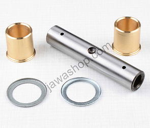 Axle of rear swing fork set - brass (Jawa 250 350 Kyvacka Panelka) / 