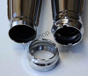 Exhaust silencer set with nut - cigar (Jawa 250 350 Kyvacka) / 