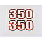 Sticker set Cezet 350 - red / golden (CZ 472) / 