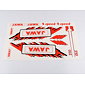 Sticker set JAWA - red (Jawa 50 Babetta 210) / 