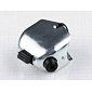 Lights switch, horn button with side hole - zinc (Jawa CZ 125 175 250 350 Kyvacka) / 