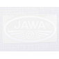 Sticker logo Jawa 100x50mm - white (Jawa) / 