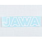 Sticker Jawa 117x29mm - white contour (Jawa) / 