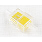 Fuel filter square 5/6mm - yellow (Jawa CZ Simson) / 
