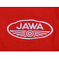 T-shirt red, white JAWA logo (M Size) / 
