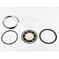 Glass of speedometer 140 km/h with frame - black (Jawa 350 Kyvacka) / 