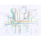 Electro cables set (ES4 D2) (Jawa 634, CZ 477) / 