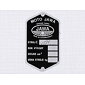 Type plate - etched (Jawa 250 350 Perak) / 