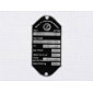 Type plate - etched, rounded (CZ 125,175,250) / 