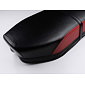 Seat black / red side - flat (Jawa, CZ Panelka) / 