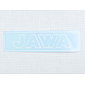 Sticker Jawa 140x35mm - white contour (Jawa) / 