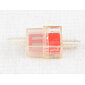 Fuel filter square 5/6mm - red (Jawa CZ Simson) / 
