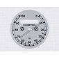 Speedometer plate 100kmh - silver AP-CZ (CZ 125,150 B,C,T) / 
