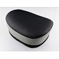 Seat black / grey (leather) (Jawa 50 Pionyr 555) / 