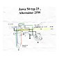 Electro cables set (Jawa 50 Pionyr 23) / 