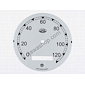 Speedometer plate 120 kmh - silver Zbrojovka (Jawa Perak) / 