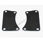 Engine bracket set - bent, chrome (Jawa 250 350 Panelka) / 